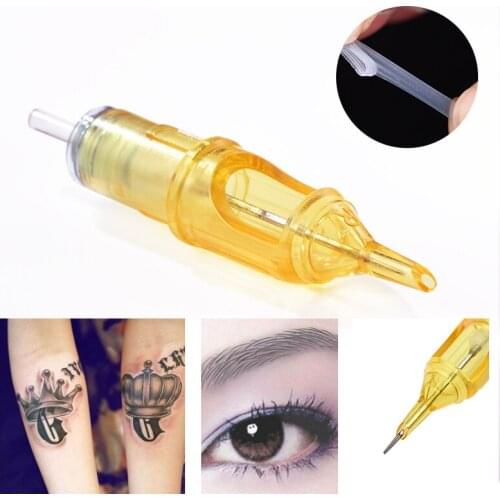 Hot Sale 20pcs Disposable Semi-Permanent Makeup Tattoo Cartridge Needle RL/RM/M1/RS Tattoo Gun Supplies 1RL/3RL/5RL/7RL/9RL/11RL