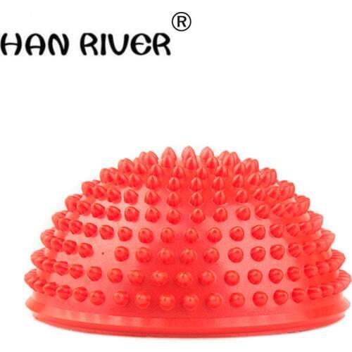 Hot!!! 16.5 cm * 8.5 cm mini massage calendar durian ball balance training fitness ball half a foot massage multi-color optional