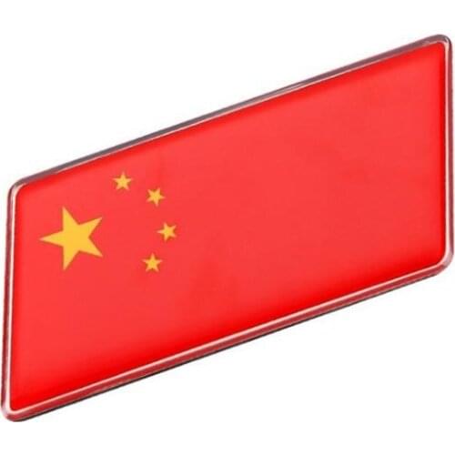 Asian Five Red Stars Country China Chinese National Flag Rectangle Styling Car Stickers Automobile Motorcycle Accessories
