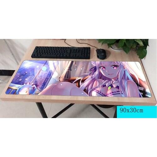 Re zero pad mouse computador gamer mause pad 900x300X2MM padmouse big Professional mousepad ergonomic gadget office desk mats