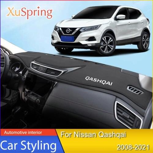 Car Dashboard Cover Mat Sun Shade Pad Instrument Panel Carpets Anti-UV For Nissan Qashqai 2008-2021