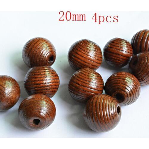 FLTMRH Lets Make Round Beehive Wood Bead No Varnish DIY Beads Baby Teether Wooden Teething Beads