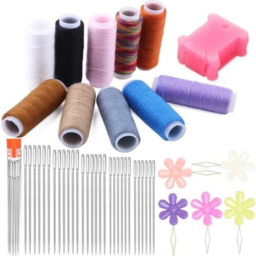 LMDZ Sewing Thread Tools Kit Sewing Needles Household Hand Machine Sewing Accessories Craft Tool Handmade Home supplies