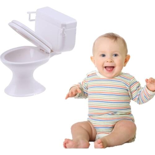 Dollhouse Furniture Display Model Vintage Bathroom Toilet Miniature Toys Kids Pretend Play Toy