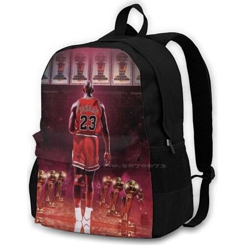 Mj Fashion Travel Laptop School Backpack Bag Mj Michael Michael 23 Basketball Legends Legend Air