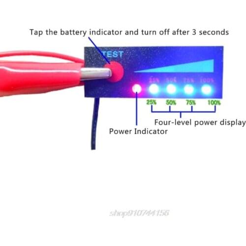 3.7V Lithium Battery Power Level Indicator Module For Led Voltage Display Meter J16 21 Dropship