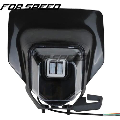 Motorcycle Headlight Headlamp Head Light Lamp Supermoto Fairing For HUSQVARNA FE TE 2018 17 MX Dirt Bike Enduro