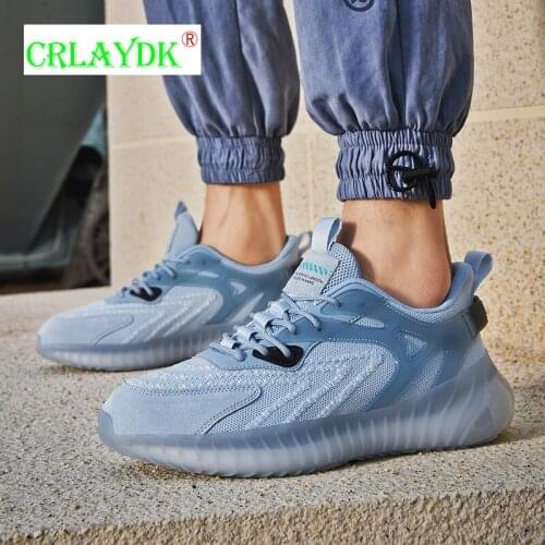 CRLAYDK 2021 Mens Walking Shoes Fashion Comfortable Mesh Sport Sneakers Boys Running Breathable Workout Training Casual Outdoor
