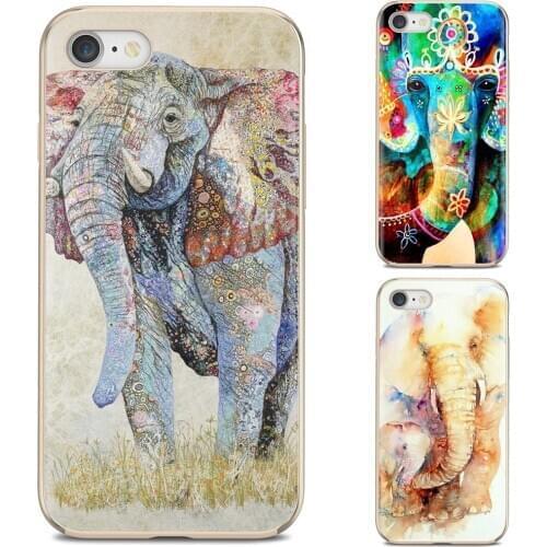 Soft TPU Cover elephant ornate on nebula red For Huawei Y6 Y5 2019 For Xiaomi Redmi Note 4 5 6 7 8 Pro Mi A1 A2 A3 6X 5X 7A