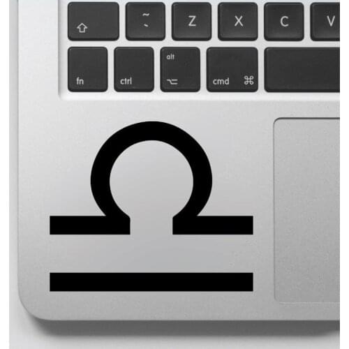 Libra Zodiac Logo Decal,Libra Zodiac Sign Sticker, Laptop Sticker Laptop Decal ,Detachable Art Vinyl Decal GA185
