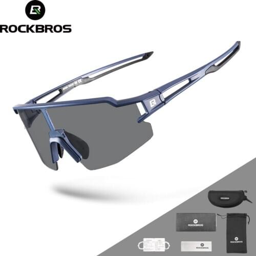 ROCKBROS Color Change Cycling Glasses Photochromic Cycle Sunglasses Men Women Bike Eyewear lunette velo cyclisme Bicycle Glasses