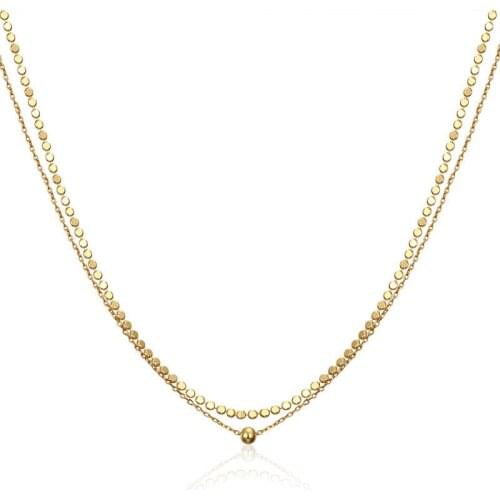 S925 sterling silver Pendant Necklace Statement Clavicle Pearl Chain Layered Necklace Trend Beads Collar Jewelry