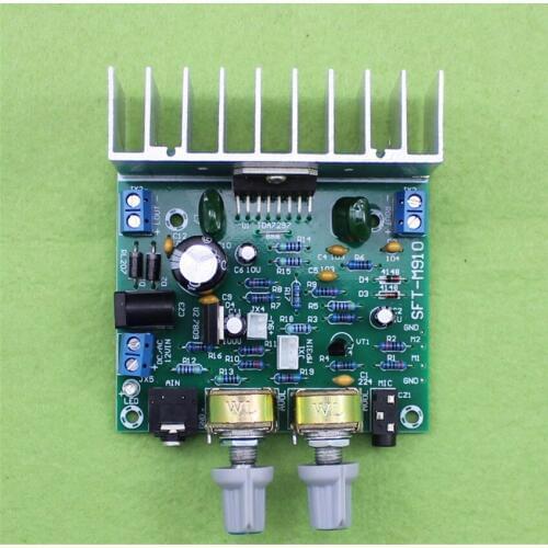 TDA7297 amplifier board Double channel 15W+15W power amplifier board with 2 words in MP3 TDA7297 microphone amplifiers (D1A1
