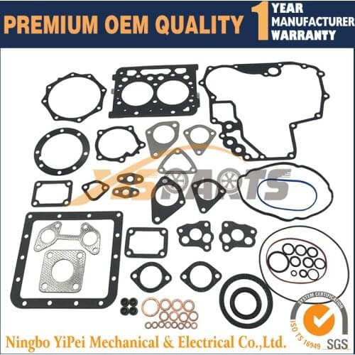 For Kubota Z402 Full gasket set with cylinder head gasket