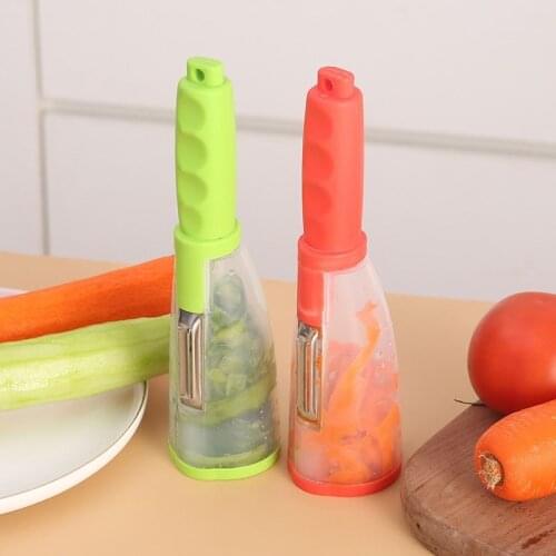 Practical Storage Type Peeling Knife Cookware Vegetable Fruit Potato Tomato Cucumber Peeler Processor Kitchen Utensil Gadget
