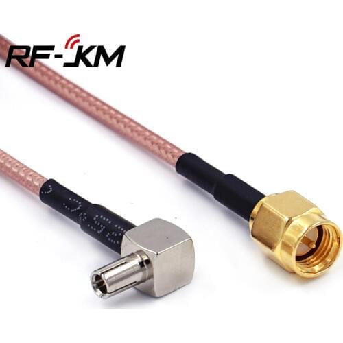 RF Pigtail SMA male to TS9 male 90 degree Connector RG316 Coaxial Cable 15CM Adapter 3G usb Modem antenna Extension cable