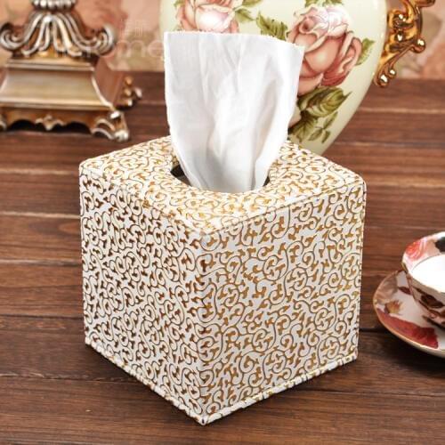 Modern luxury square roll toilet paper towel tissue napkin canister pumping tissues box holder case cover storage car home 415A