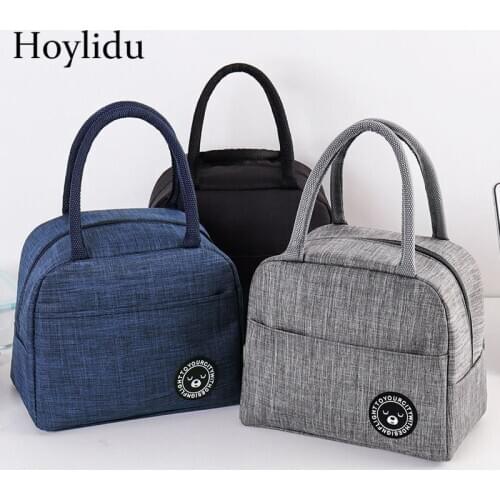 Womens Lunch Food Box Bag Fashion Insulated Hot Food Picnic Lunch Bag Women , Children , Men Cooler Tote Bag Cold Insulation