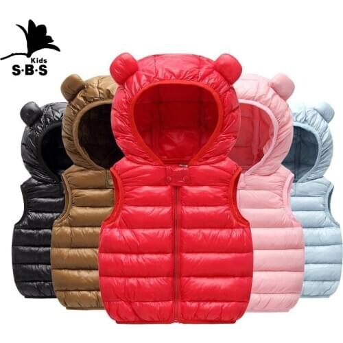 Winter Boys Coat Warm 2019 Autumn Warm Girls Jackets Boys Kids Thick Vest Waistcoat Kids Girl Down Coat Waterproof Parka