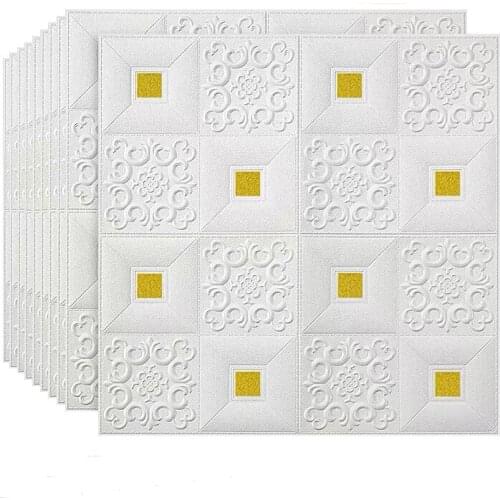 10pcs 3D Wall Paper Brick stone pattern Self-Adhesive Waterproof 3D Wall paper 70*77cm For Bedroom Kids Room Living Room