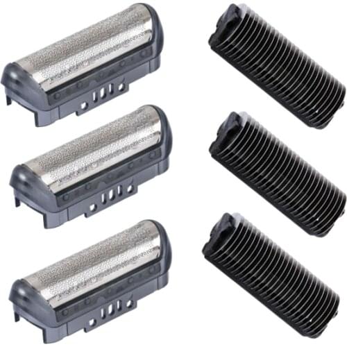10B/20B Shaver 3x Foil and 3x blade for BRAUN CruZer3 Z4 Z5 180 190 1735 1775 Z40 1000 shaver razor