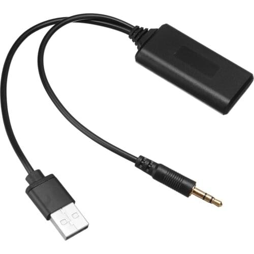 12V Car Auto Wireless Radio Stereo AUX-IN Aux Cable Adapter USB 3.5MM Jack Plug bluetooth Module Adapter Universal