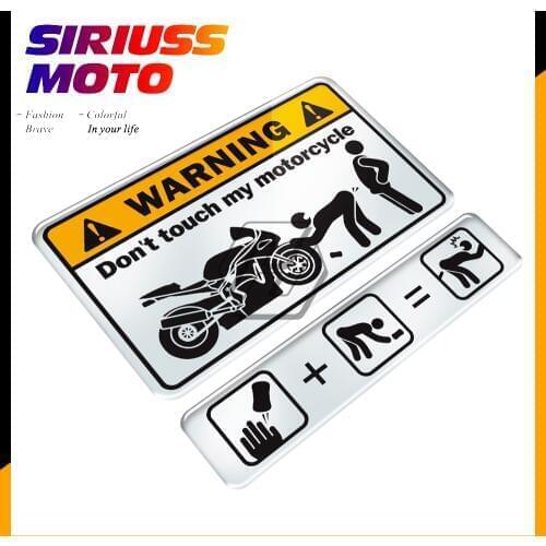 3D Warning Sticker Don't Touch My Motorcycle Tank Sex Decal Case for Universal Kawasaki Yamaha Honda Suzuki Ducati BMW Tank
