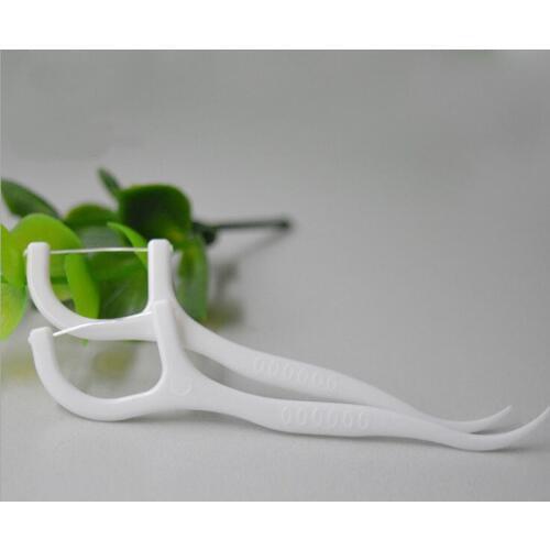 50boxes Dental Floss Teeth Cleaning Boxed Round Wire Floss Disposable Floss Oral Care