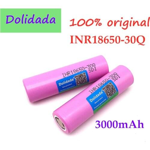 50PCS 100% original New for INR 18650 battery 3.7V 3000mAh INR18650 30Q li-ion Rechargeable Batteries