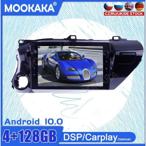 4+128GBAndroid10 Touch Screen For Toyota Hilux 2016-2018 Car GPS IPS Car Multimedia Tesla Player Head Unit Audio Radio Navigtion