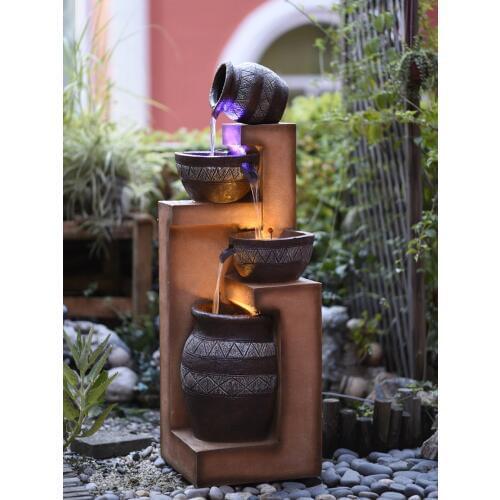 Large Cascade Water fountain garden water fountain terracotta fish pond waterfall powered water feature flowing indoor outdoor