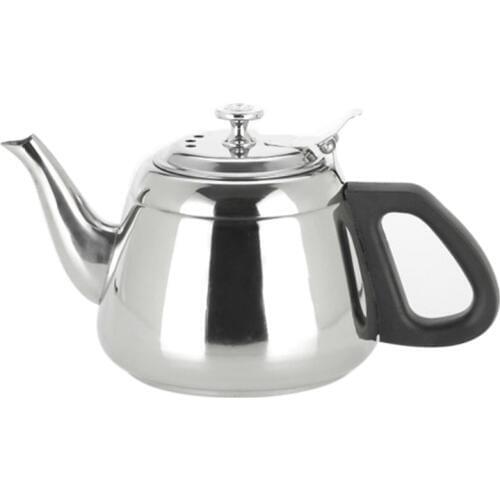 Stainless Steel Kettle Flat Bottom Water Bottle Household Cookware Suitable for Induction Cooker 1200ML