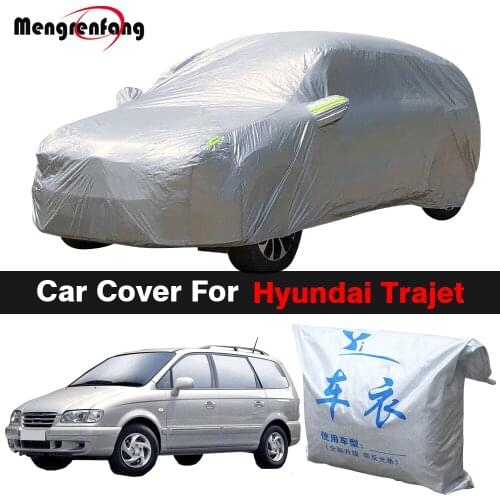 Full Car Cover Outdoor Anti-UV Sun Shade Rain Snow Resistant MPV Cover Dustproof For Hyundai Trajet Highway Van