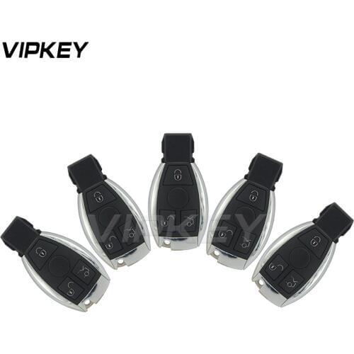 Remotekey 5pcs 3 button 433mhz BGA for Mercedes Benz 2000 - 2014 Smart car key