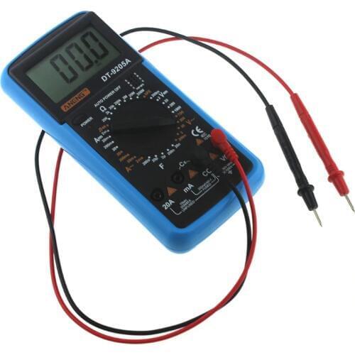 DT-9205A LCD Digital Multimeter analog multimeter cable transistor test auto range digital multimeter auto range esr meter