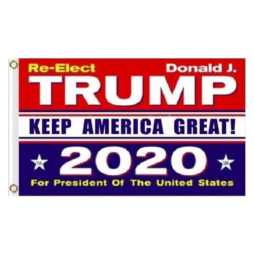 Trump flag custom birthday gift 3x5ft flag banner with keep america great banner