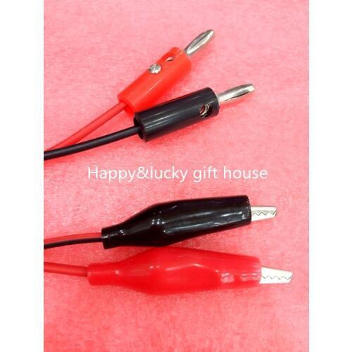 YYT Red and black banana plugs turn to alligator clip wire test line (1 pair=2 pcs) Hot sale