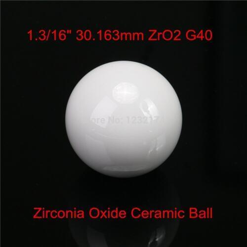 1.3/16" 30.163mm ZrO2 Zirconia Oxide Ceramic Ball G40 1pc for valve ball,bearing, homogenizer,sprayer,pump 30.163mm ceramic ball