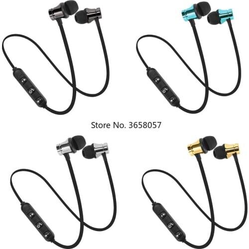 Magnetic Wireless bluetooth Earphone XT11 Music Headset Phone Neckband Sport Earphone with Mic for iPhone for Samsung