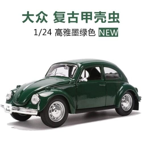 1:24 High Simulation Volkswagen Beetle Alloy Car Model Simulation Vintage Classic Car Toys for children Gifts