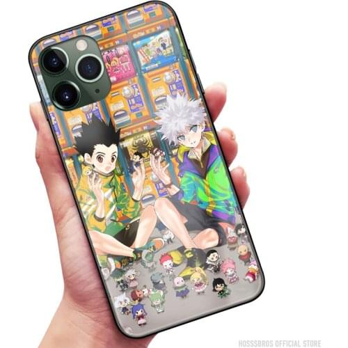 Gon Freecss Killua Zoldyck HxH Soft Silicone Glass for IPhone SE 6s 7 8 Plus X XR XS 11 12 Mini Pro Max Phone Case Cover Shell