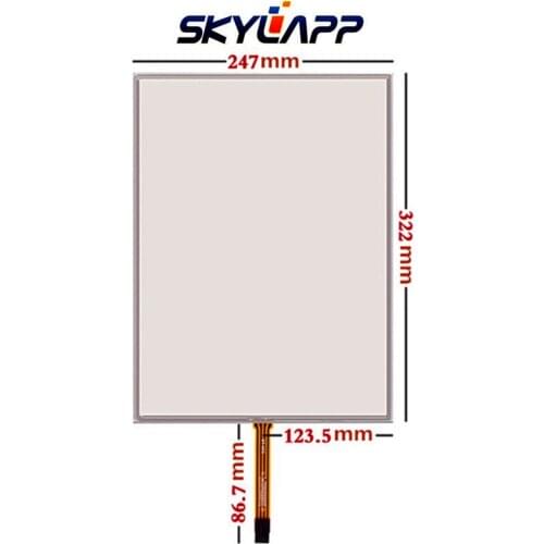 New 15"inch Resistance Touch Panel 322mm*247mm 5 wire touchscreen handwriting catering cash register computer monitor touch Pad