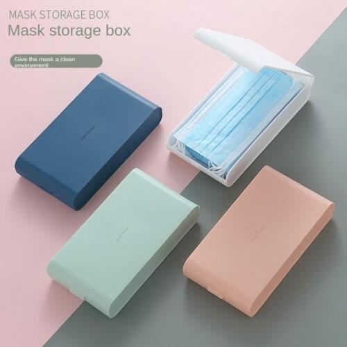 Mouth Mask Organizer Storage Box Household Moisture-proof Mask Box Go Out Dustproof Storage Mask Container Organizer Holder