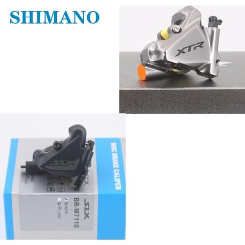 SHIMANO Original box XTR BR-M9110 SLX BR-M7110 Bicycle with Flat Mount Adapter Caliper Pull Hydraulic DISC Brake With Pads