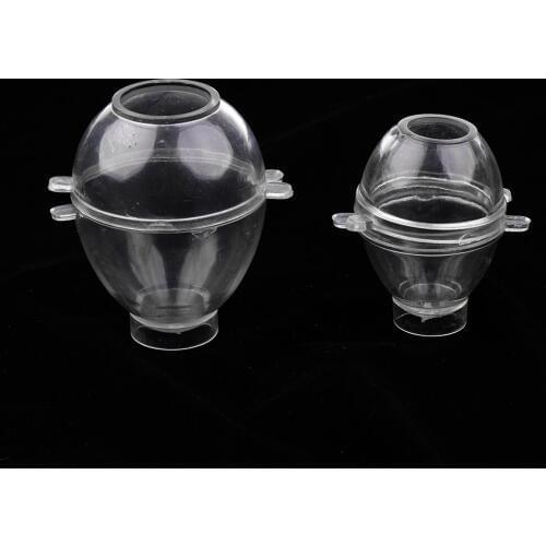 Durable Egg Shaped Plastic Clear Candle Mold Mould DIY Candle Making Craft Tool DIY Handcraft Candle Making 2 Sizes
