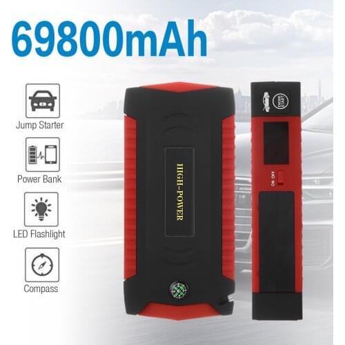 Car Jump Starter Power Bank 69800mAh 12V Battery Starting Device Emergency Booster Car Charger Automotive Starting Auxiliary