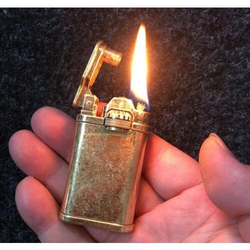 CHIEF Linkage gear retro grinding wheel creative personality machinery kerosene lighter mens gift 80G