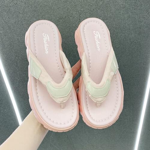Women Shoes Slippers For Home Female Shoes Rubber Slippers Ladies Flip Flop 2021 Platform Slides Women Summer Footwear