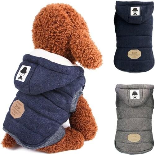 Warm Cotton Pet Dog Coat Jacket for Small Dogs Winter Puppy Clothes Yorkshire Shih Tzu Sweater Dogs Pets Clothing manteau chien