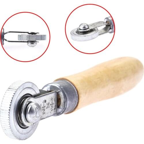 1Pc Tire Repair Tube Patch Stitch Wheel Roller with Wooden Handle for Car Truck Auto Parts Portable Hand Tool Car Accessories